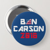 Ben Carson 2016 Ronde Button 4,0 Cm (Voorkant /achterkant)