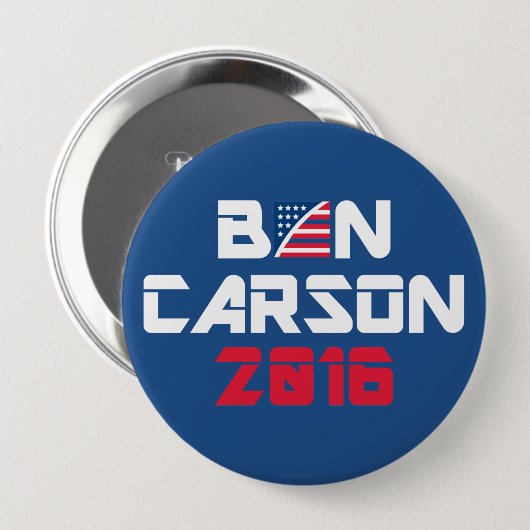 Ben Carson 2016 Ronde Button 4,0 Cm (Voorkant /achterkant)