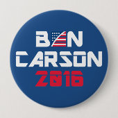 Ben Carson 2016 Ronde Button 4,0 Cm (Voorkant)