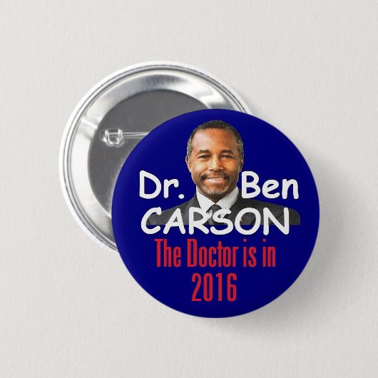 Ben CARSON 2016 Ronde Button 5,7 Cm (Voorkant /achterkant)