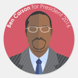 Ben Carson 2016 voor president aangepaste sticker