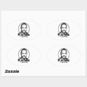 Ben Carson is mijn Homeboy Ovale Sticker (Vel)