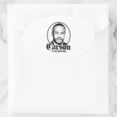 Ben Carson is mijn Homeboy Ovale Sticker (Tas)