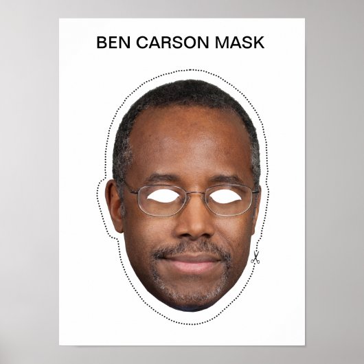 Ben Carson Mask Poster (Voorkant)