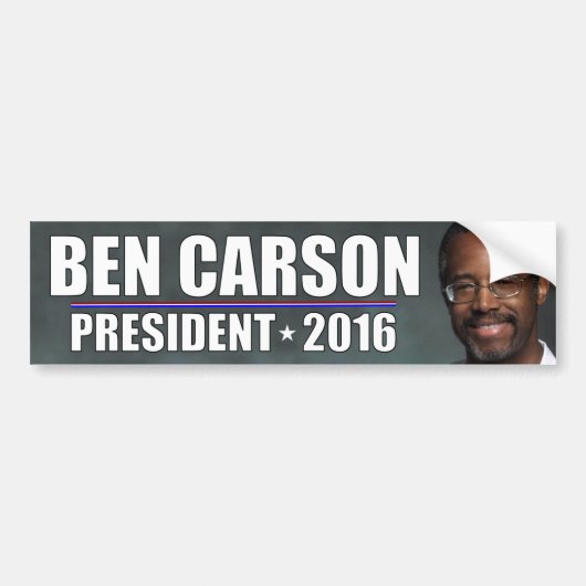 Ben Carson - President 2016 Bumpersticker (Voorkant)