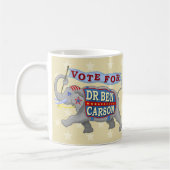 Ben Carson President 2016 Republikeinse olifant Koffiemok (Links)