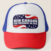 Ben Carson President 2016 Trucker Pet (Voorkant)