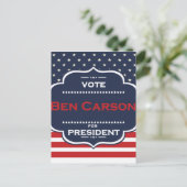 ben carson president briefkaart (Staand voorkant)