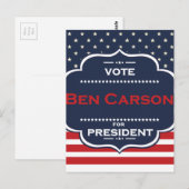 ben carson president briefkaart (Voorkant / Achterkant)