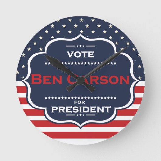 ben carson president ronde klok (Voorkant)