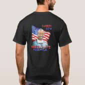 Ben Carson T-shirt-Shirt Resuscitate America, vlag T-shirt (Achterkant)