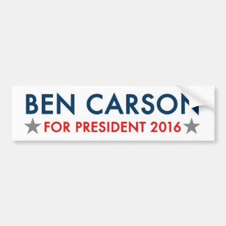 Ben Carson voor President 2016 bumpersticker