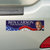 Ben Carson voor President 2016 Bumpersticker (Op auto)