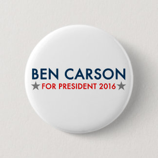 Ben Carson voor President 2016-toets Ronde Button 5,7 Cm