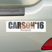Ben Carson voor President Bumpersticker (Op auto)