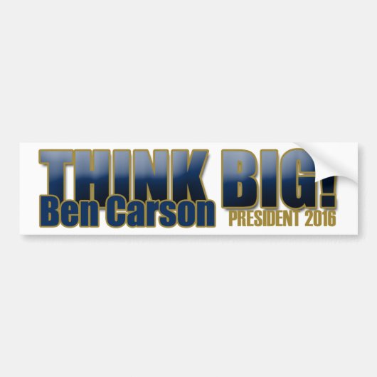 Ben Carson voor President Bumpersticker (Voorkant)