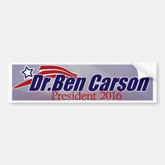 Ben Carson voor President Bumpersticker (Voorkant)