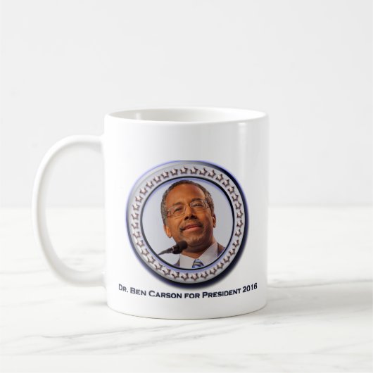 Ben Carson voor President Coffee Mok (Links)