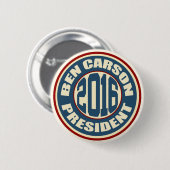 Ben Carson voor President in 2016 Ronde Button 5,7 Cm (Voorkant /achterkant)