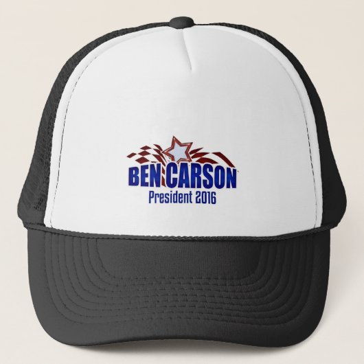 Ben Carson voor President - Moderne Eagle 2016 Trucker Pet (Voorkant)