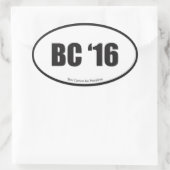 Ben Carson voor President Ovale Sticker (Tas)