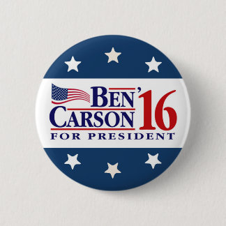 Ben Carson voor President Ronde Button 5,7 Cm