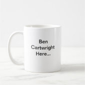 Ben Cartwright hier mok, rechtshandig. Koffiemok (Links)