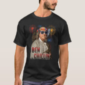Ben Chillin' Stoner Ben Franklin op 4 juli Firew T-shirt (Voorkant)