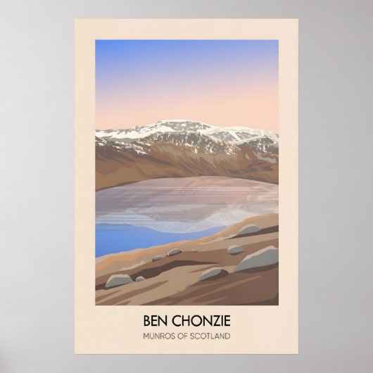 Ben Chonzie Munros Van Schotland Reisposter Poster (Voorkant)