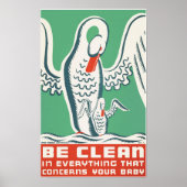 BEN CLEAN in alles dat uw Baby WPA betrekking heef Poster (Voorkant)