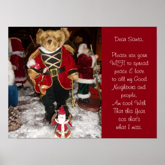 Ben cool met dat Santa poster (Voorkant)