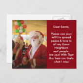 Ben cool met die Kaart van Santa Post (Voorkant / Achterkant)