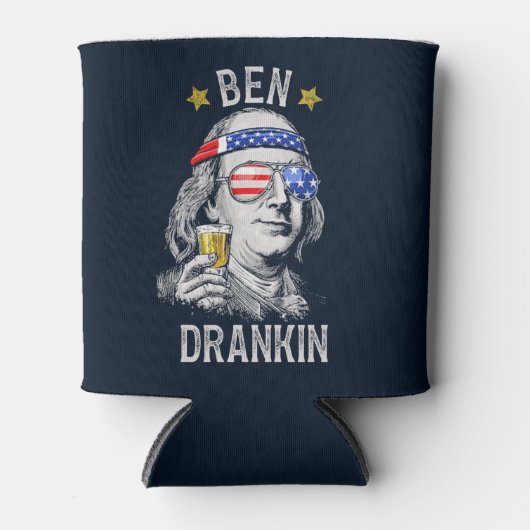 Ben Darnkin Funny 4th july Blikjeskoeler (Voorkant)