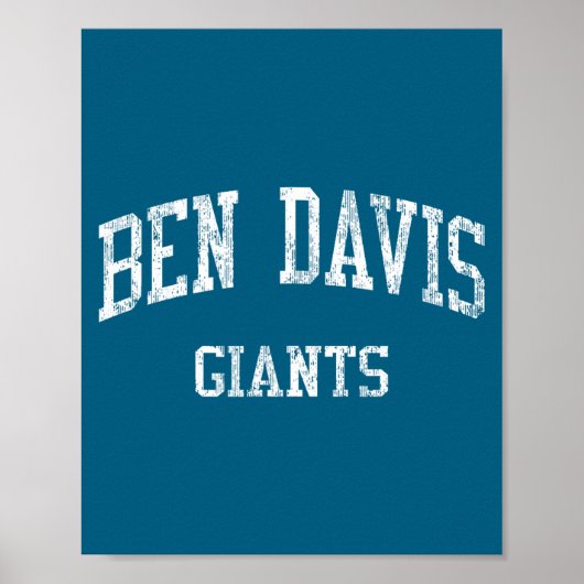 Ben davis middelbare school hs indianapolis in ret poster (Voorkant)