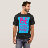BEN DE BESTE VERSIE VAN JEZELF, blauw T-shirt (Voorkant volledig)