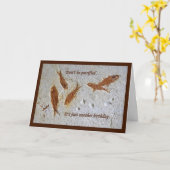 "Ben de geen Versteende" Kaart van de Verjaardag (Gele Bloem)