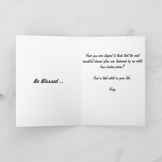 Ben de Heilige - Aanmoediging - Stukken van het Kaart (Binnen)