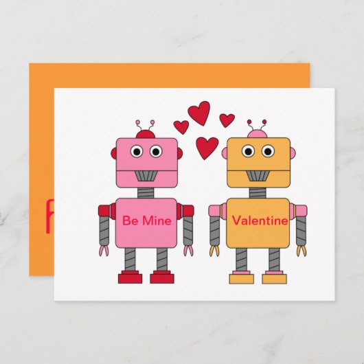 Ben de Robots van de Mijn Feestdagenkaart (Voorkant / Achterkant)