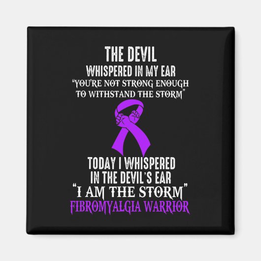 Ben de Storm Fibromyalgie bewustzijnsstrijder Magneet (Voorkant)