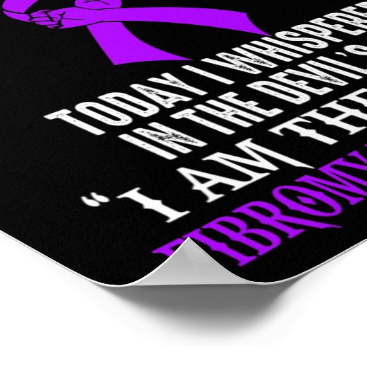 Ben de Storm Fibromyalgie bewustzijnsstrijder Poster (Hoek)