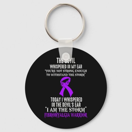 Ben de Storm Fibromyalgie bewustzijnsstrijder Sleutelhanger (Voorkant)