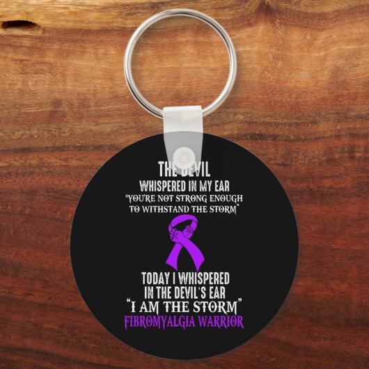Ben de Storm Fibromyalgie bewustzijnsstrijder Sleutelhanger (Voorkant)