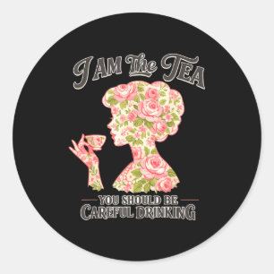 Ben de thee zal sarcastische Britse humor hebben Ronde Sticker