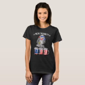Ben Drankin 4 juli Benjamin Franklin Beer Ame T-shirt (Voorkant volledig)