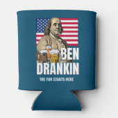 BEN DRANKIN 4 juli Benjamin Franklin Blikjeskoeler (Achterkant)