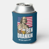 BEN DRANKIN 4 juli Benjamin Franklin Blikjeskoeler (Blikje Achterkant)