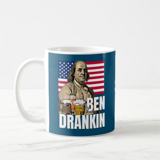 BEN DRANKIN 4 juli Benjamin Franklin Koffiemok (Links)