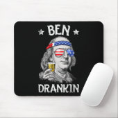 Ben Drankin 4 juli Benjamin Franklin Mannen Amer Muismat (Met muis)