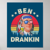 Ben Drankin, 4 juli Benjamin Franklin Mannen Poster (Voorkant)