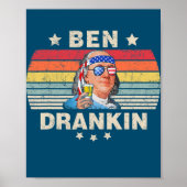 Ben Drankin, 4 juli Benjamin Franklin Mannen Poster (Voorkant)